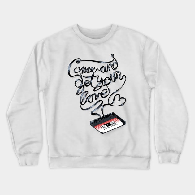 Mix Tape Unwound Crewneck Sweatshirt by djkopet